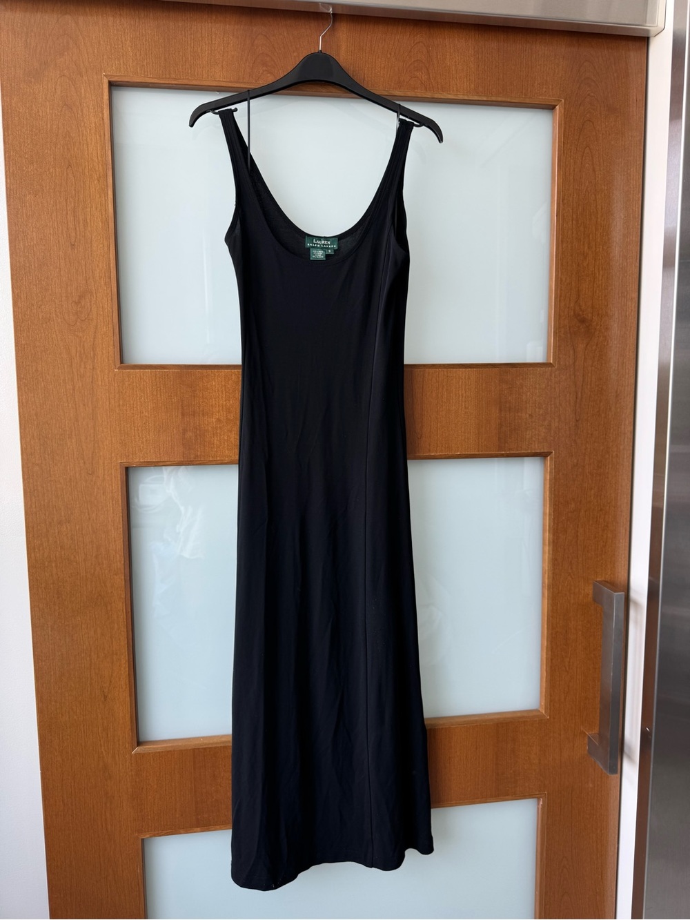 Ralph Lauren Classic Black Sleeveless Scoop Neck Tank Dress